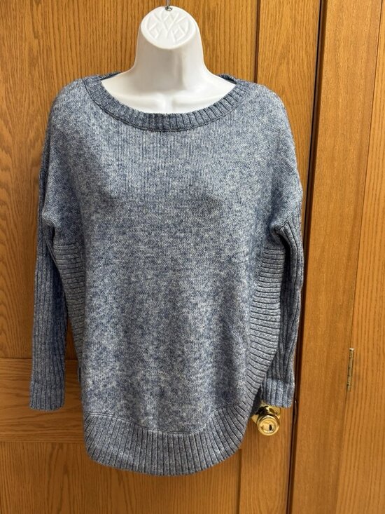 Sundance Valeria Blue Marled Oversized Sweater - XS - Picture 1 of 5
